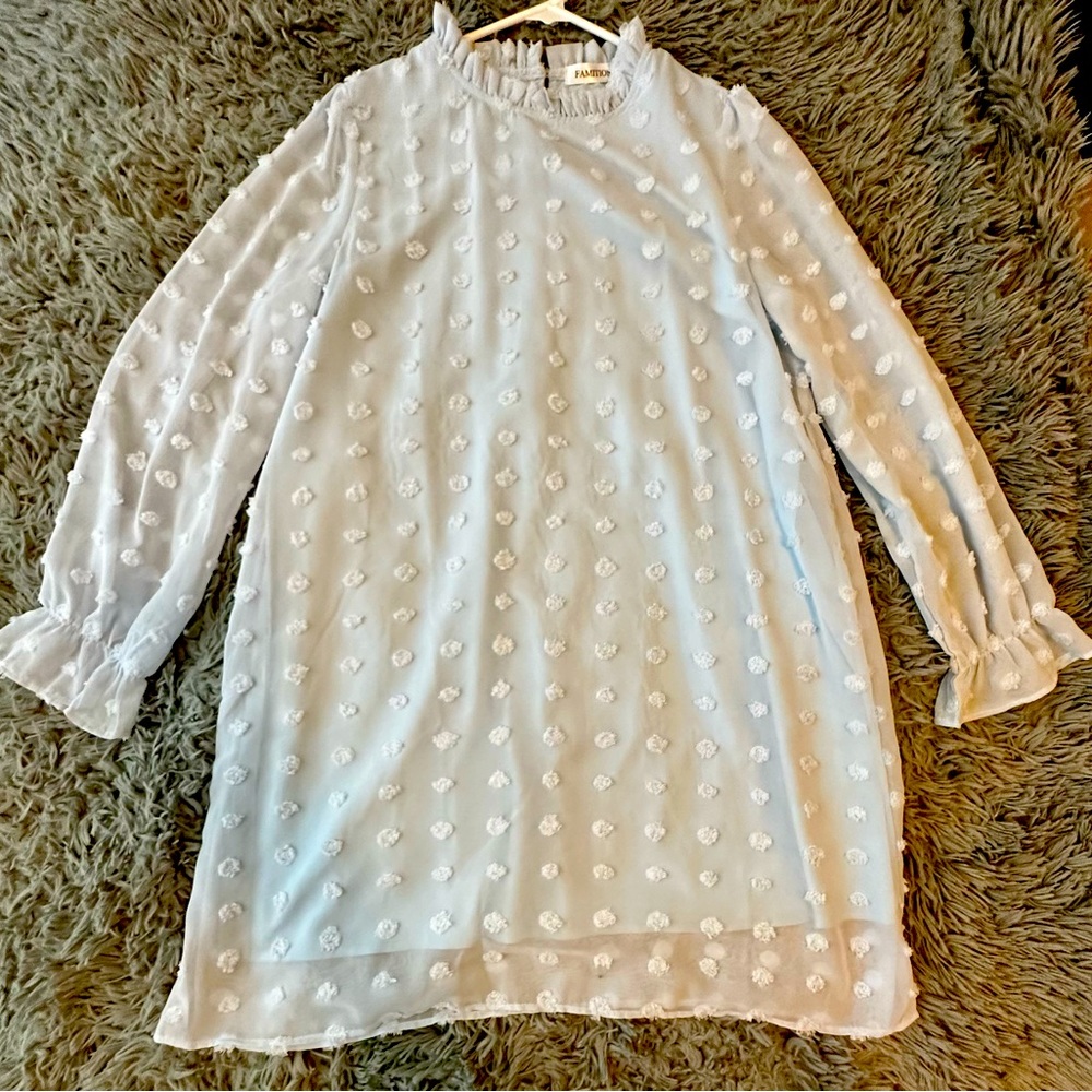 Women's Long Sleeve Elegant, Polka Dot Summer Fall Casual Fashion Party Dress